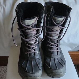 UGG Black Waterproof Adirondack Plaid Boots